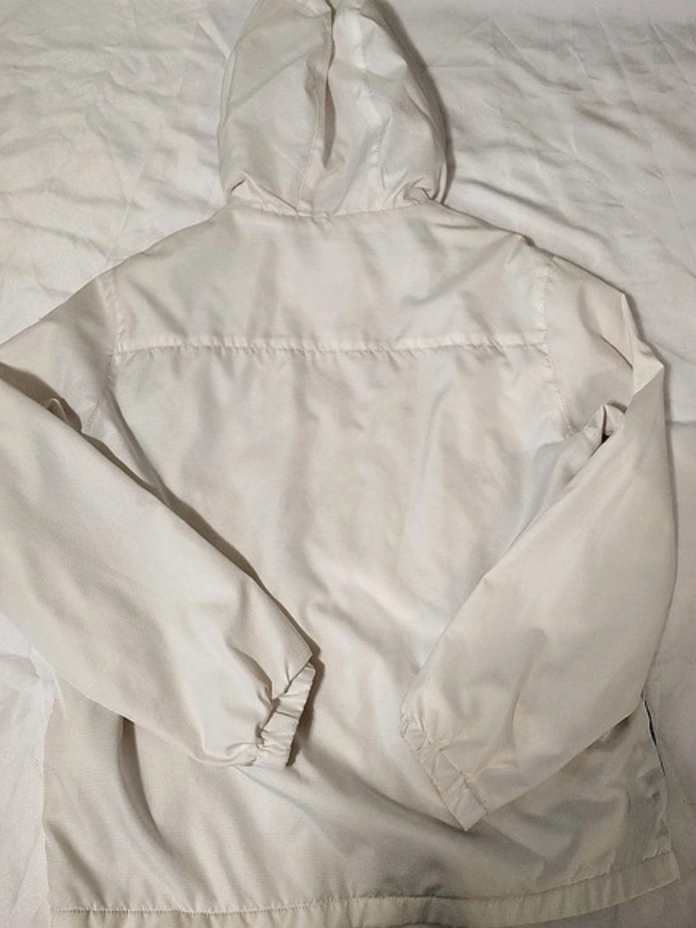 Reebok Classics Vector Diagonal Stripe Windbreaker Jacket White & Red Large